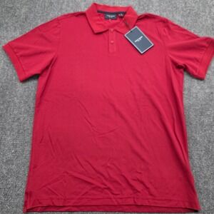 Cole Haan Mens Golf Performance Polo Shirt Rio Red Medium - NEW